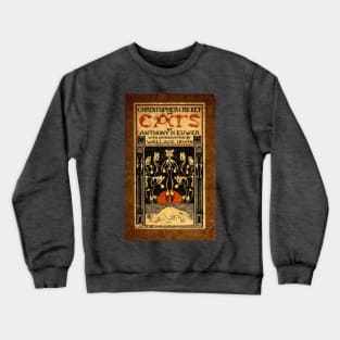 Christoper Cricket on cats- vintage book cover Crewneck Sweatshirt